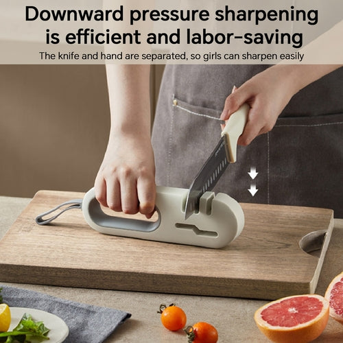 4 in 1 Kitchen Knife Sharpener Non-slip Multi-functional Knife