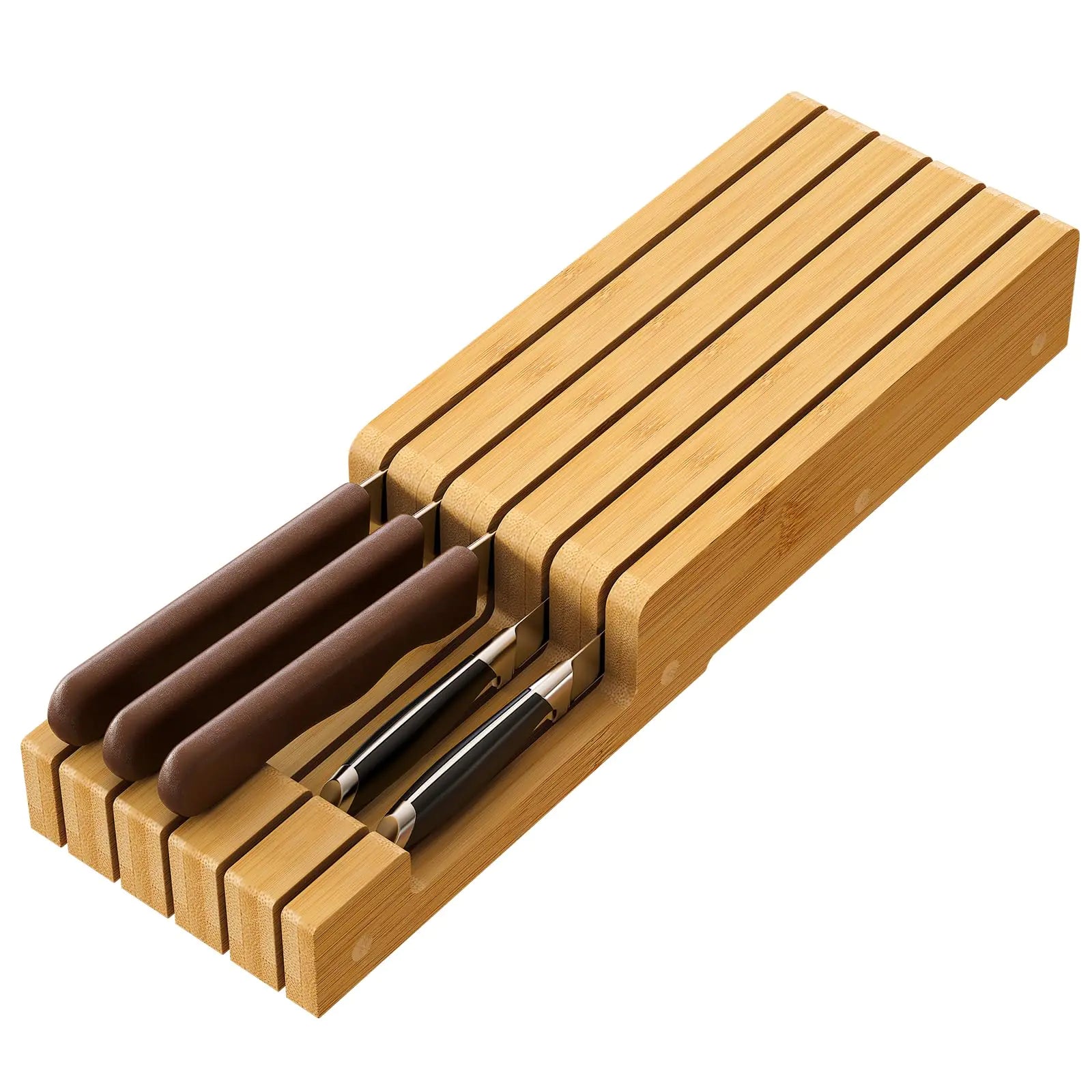 Bamboo Knife Drawer Organizer