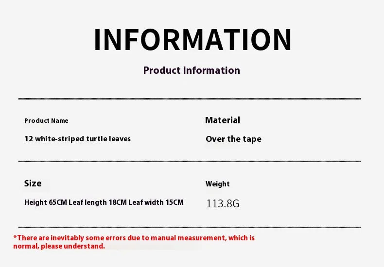 12-24  Back Of Turtle Artificial Plant