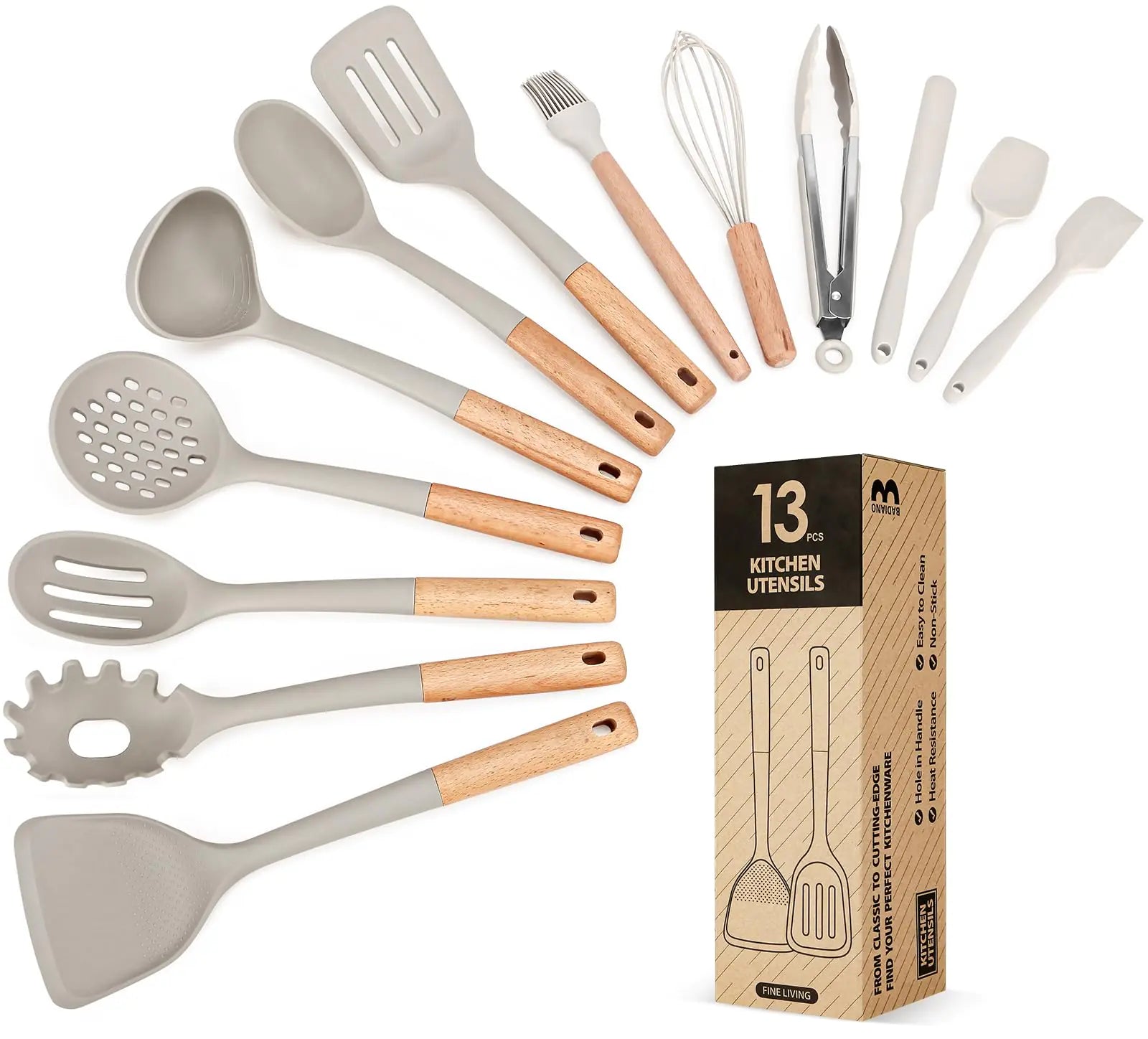 13-Piece Heat-Proof Silicone Kitchen Set